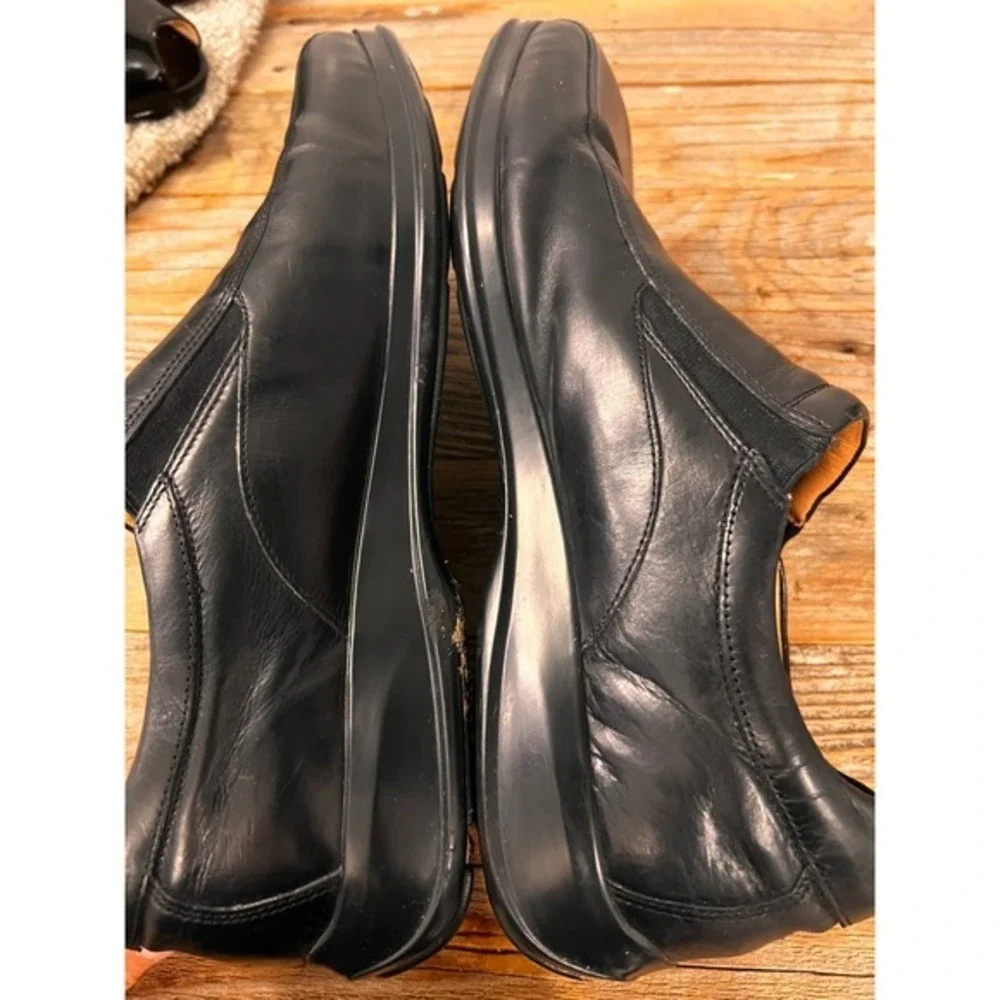 Cole Haan NikeAir Mens‎ Black Leather Slip On Loafer Dress Shoes Size 11 Comfort